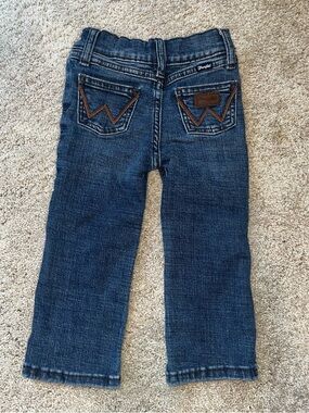 Wrangler Dark Blue Denim Jeans - 24 mo.